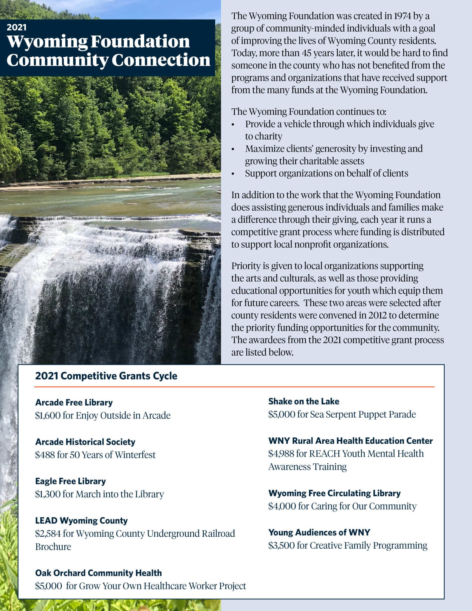 Wyoming Foundation About Community Foundation for Greater Buffalo